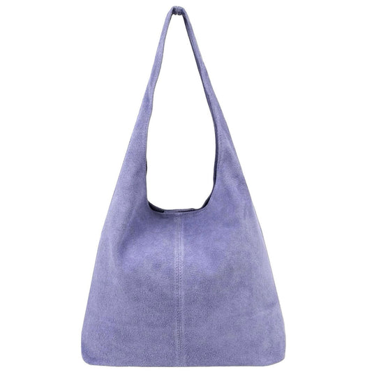 Sac cabas hobo cuir suédé Lulu ~ Lavande