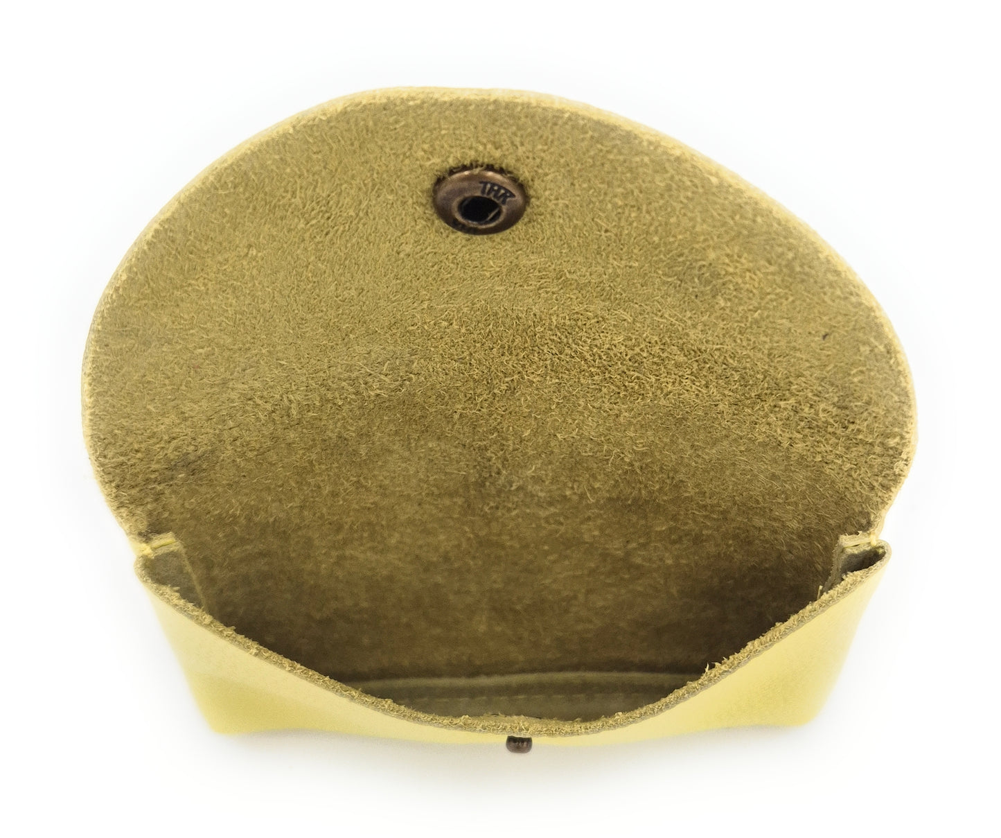 Porte-cartes Nita en cuir ~ Jaune citron