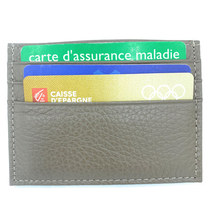 Istu leather card holder ~ Taupe