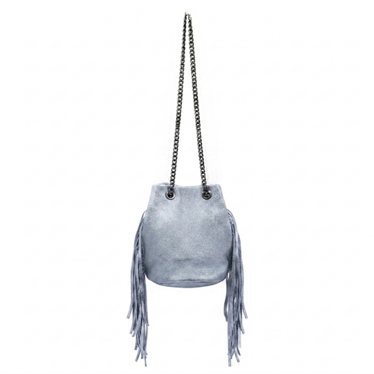 Anoki Suede Leather Purse ~ Grey