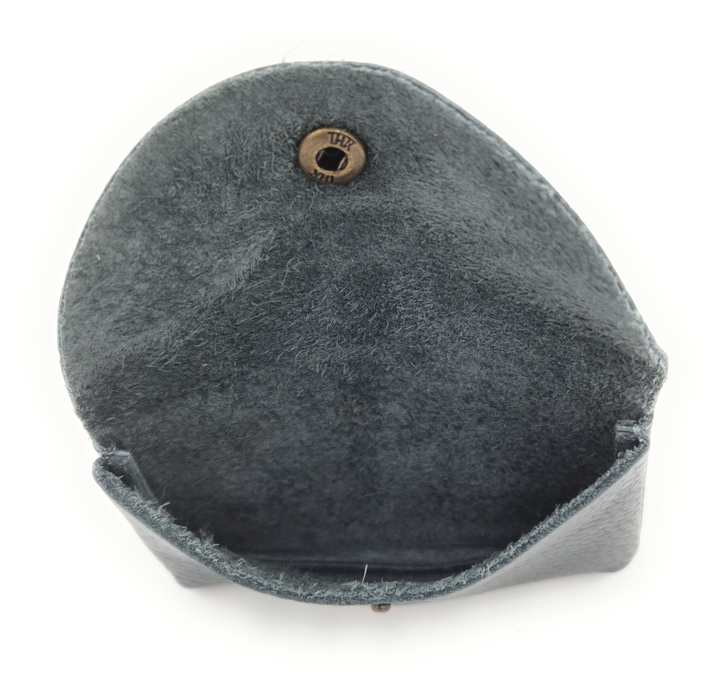 Porte-cartes Nita en cuir ~ Gris foncé