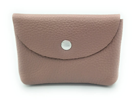 Porte-cartes Kanda en cuir ~  Taupe