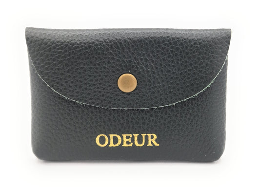 Porte-cartes Nita en cuir ~ Vert Sapin