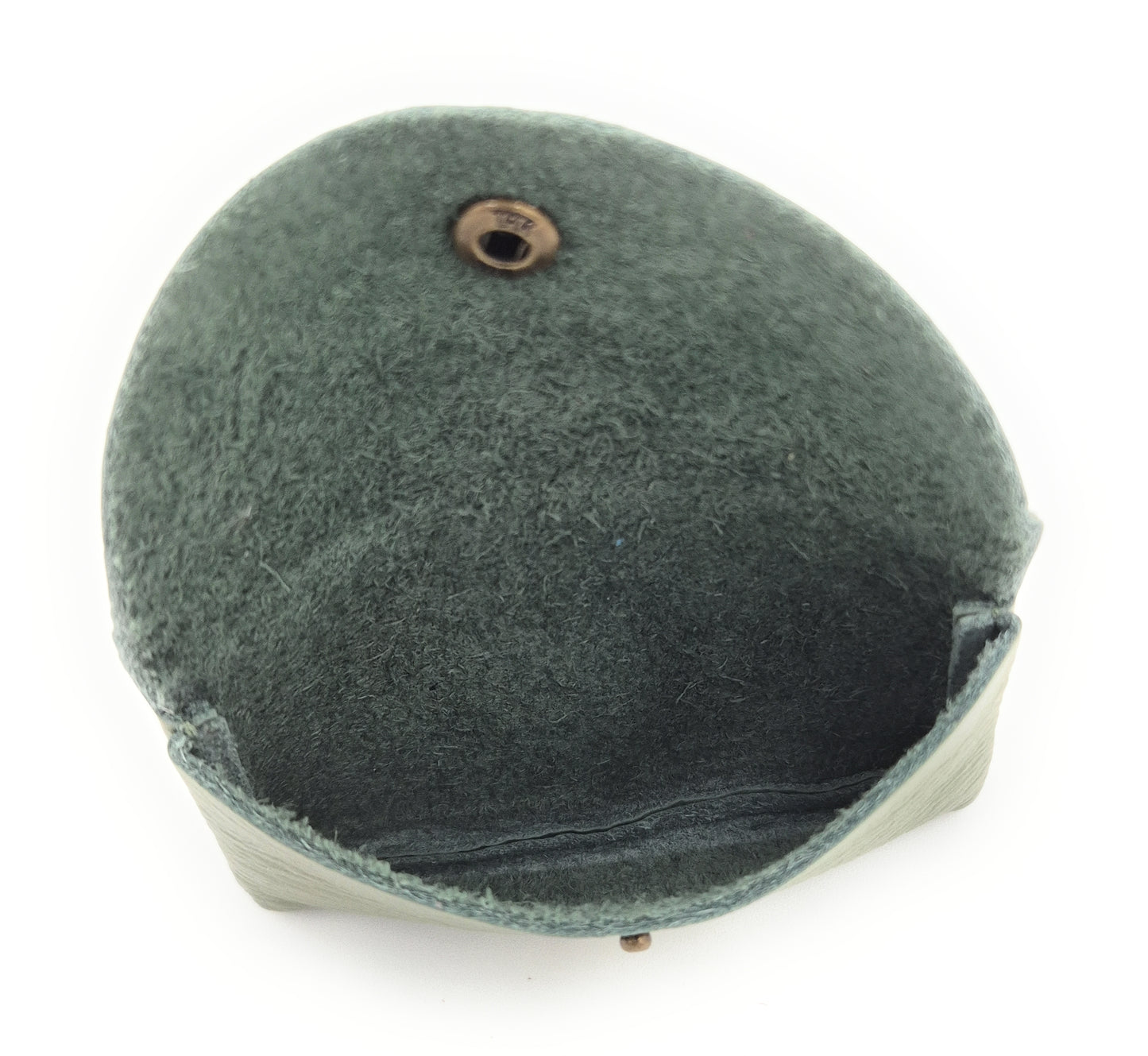 Porte-cartes Nita en cuir ~ Vert olive