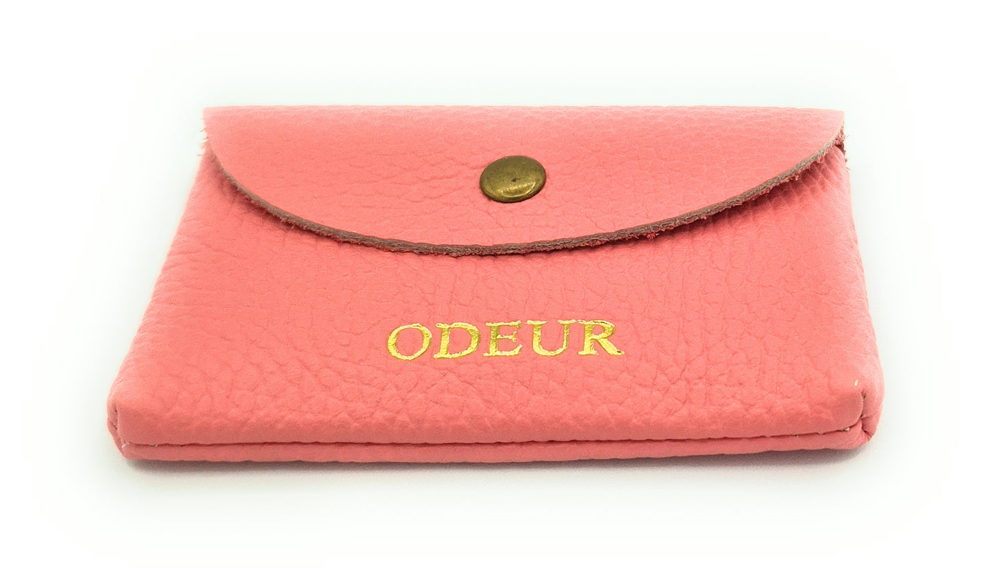 Porte-cartes Nita en cuir ~ Rose