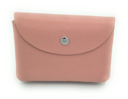 Porte-monnaie Anaba en cuir ~ Rose pâle