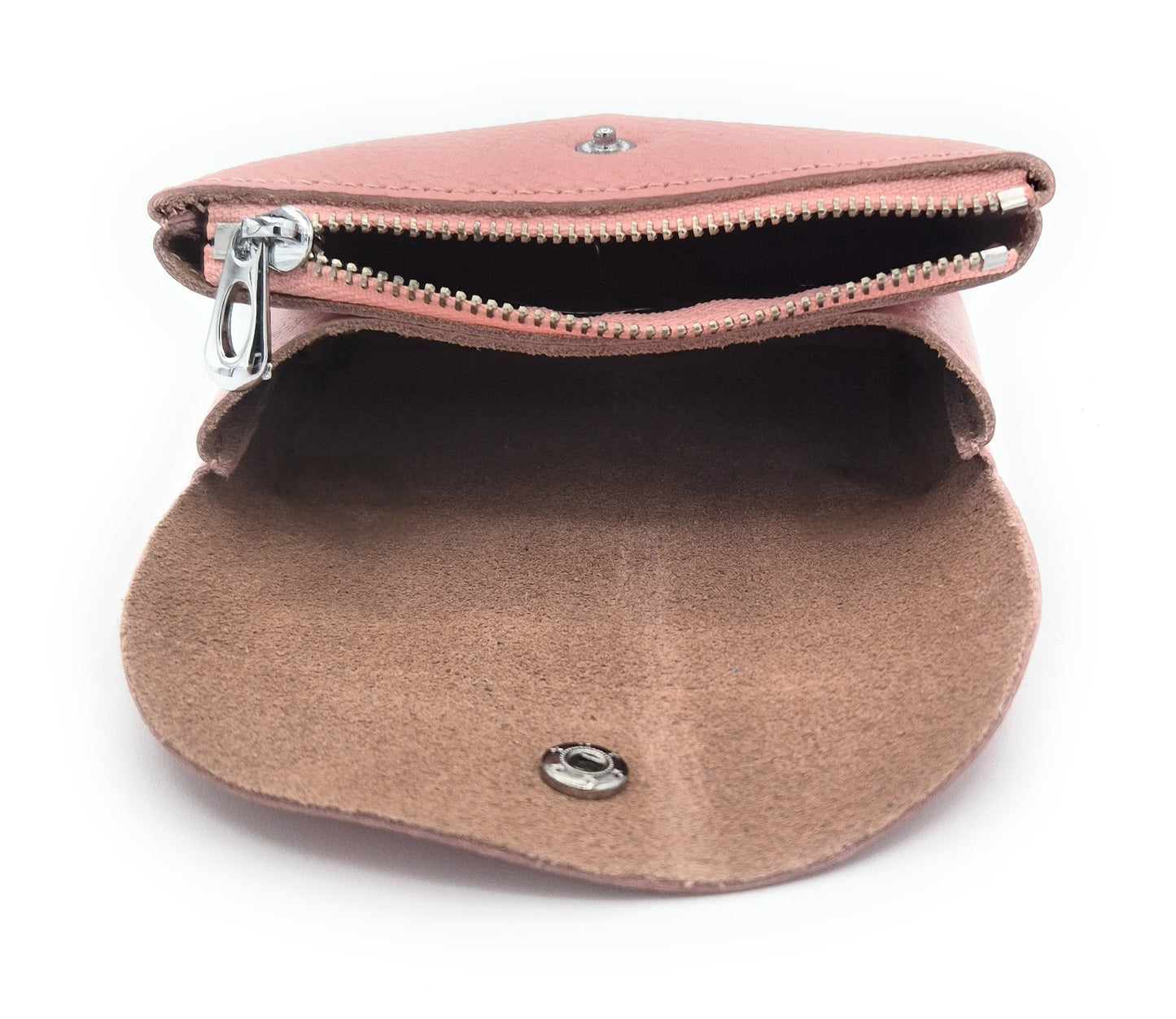 Porte-monnaie Anaba en cuir ~ Rose pâle