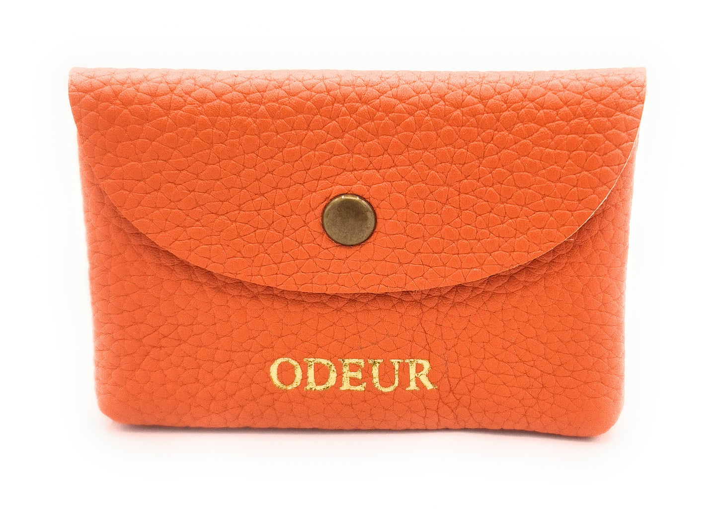 Porte-cartes Nita en cuir ~ Orange