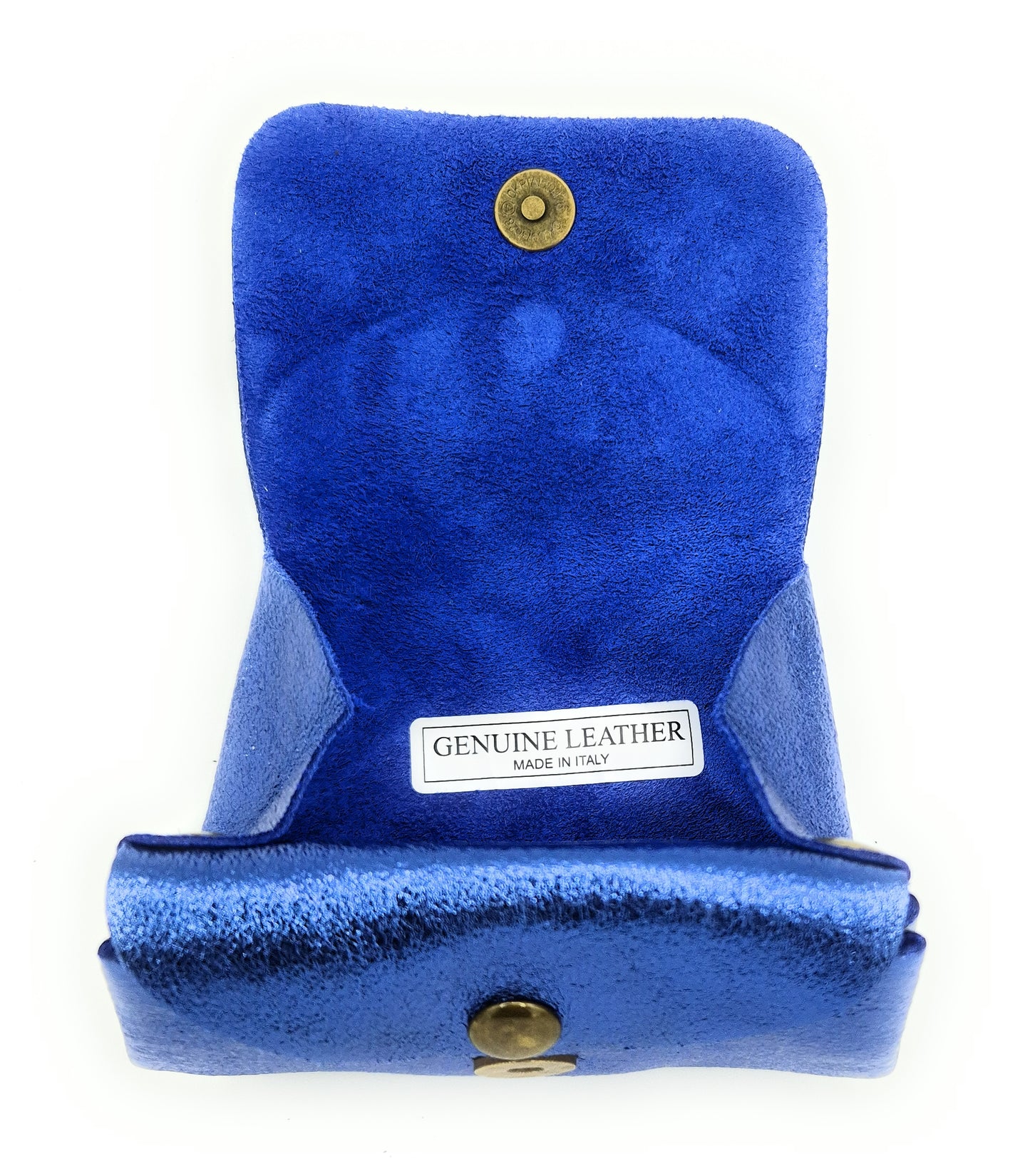 Etania Iridescent Leather Purse ~ Royal Blue 
