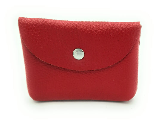 Porte-cartes Kanda en cuir ~  Rouge