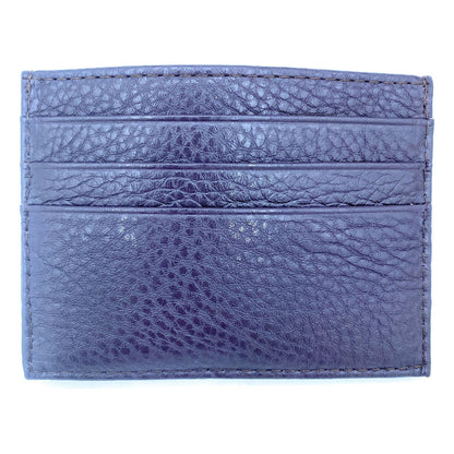 Istu leather card holder ~ Aubergine