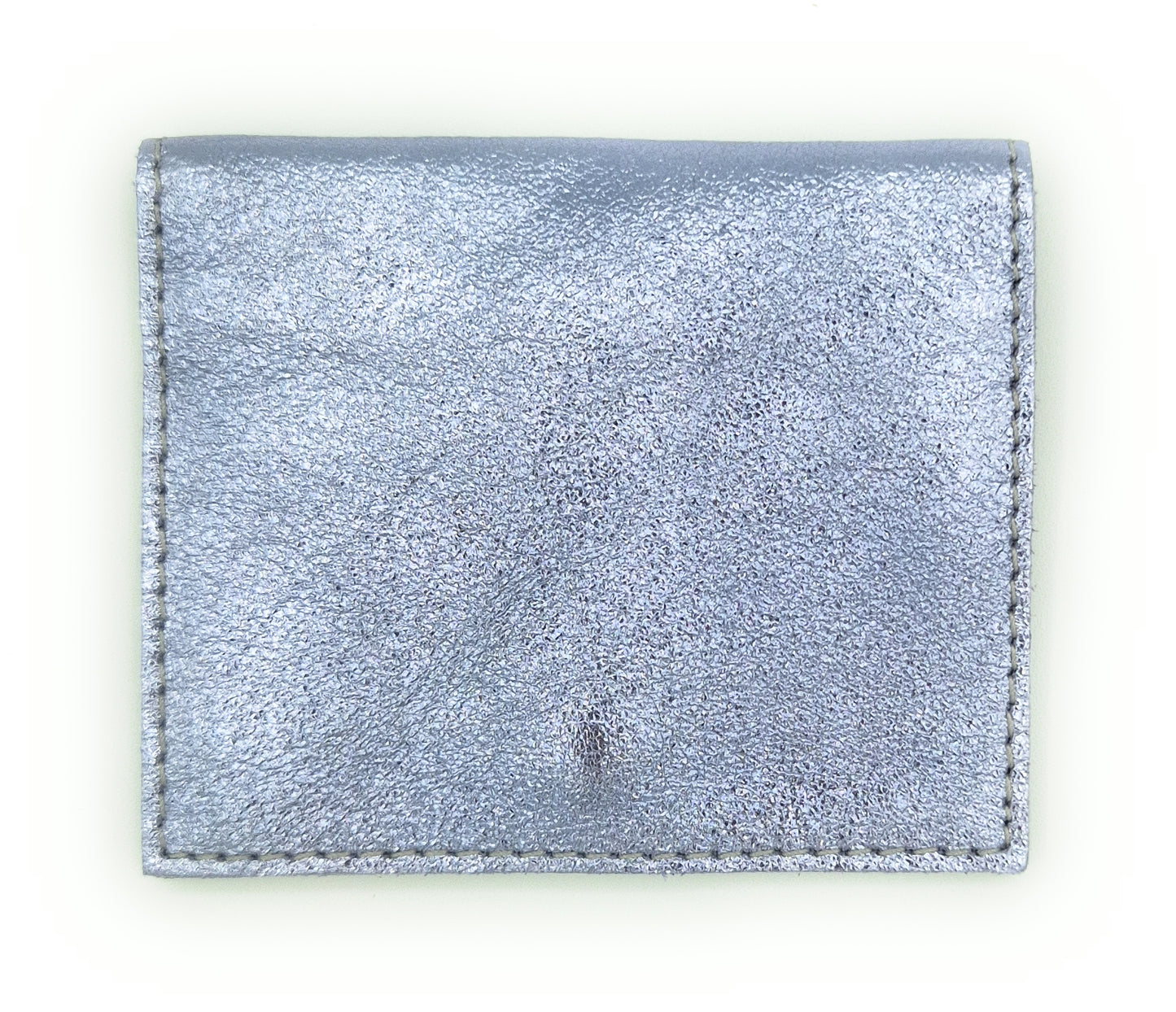 Porte-cartes Asha en cuir irisé italien ~ Lavande