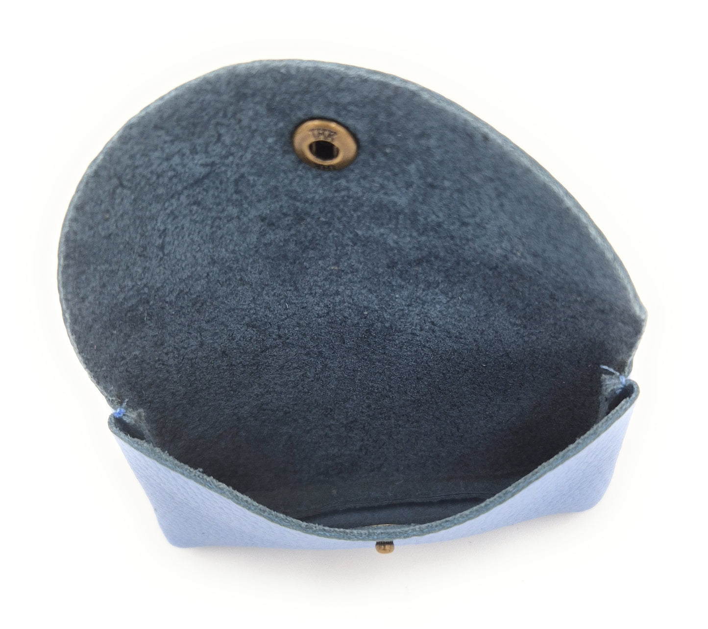 Porte-cartes Nita en cuir ~ Bleu ciel