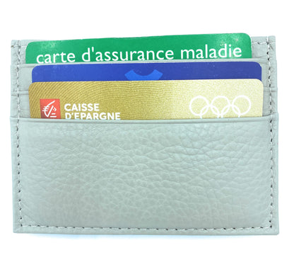 Istu Leather Card Holder ~ Light Grey